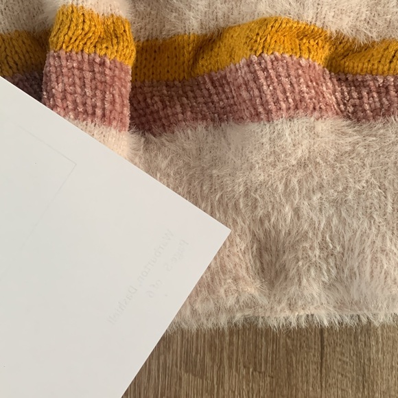 Cupcakes & Cashmere Striped Chenille Rach Sweater Size Medium - Picture 8 of 11